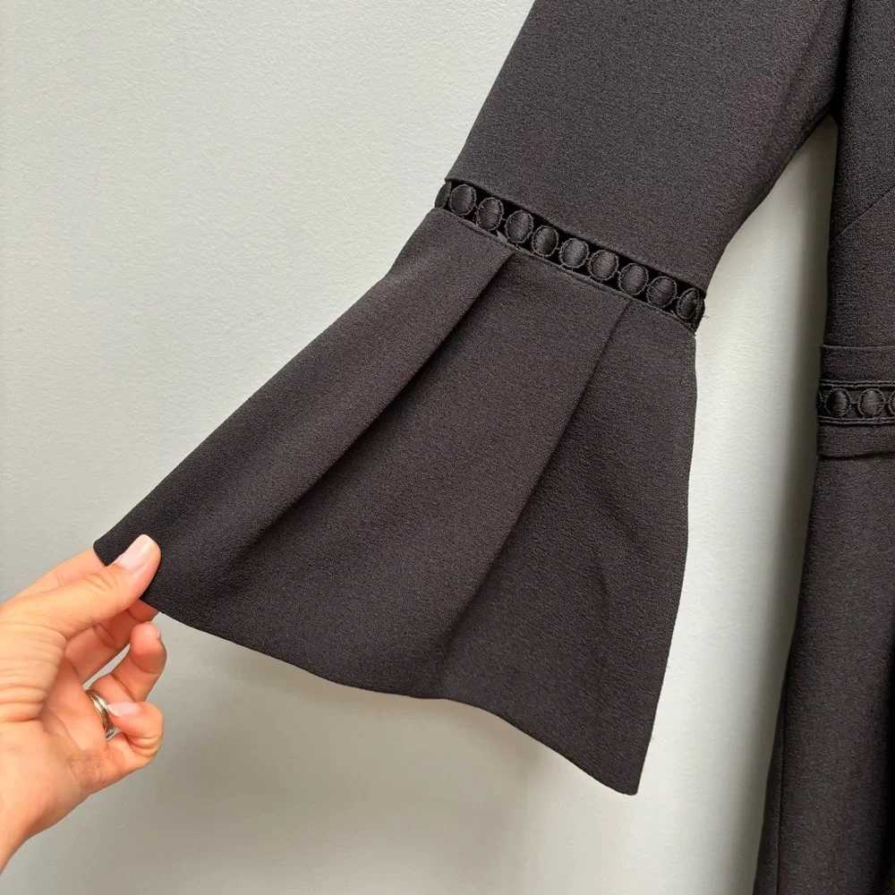 Eliza J Bell Sleeve Wide Leg Jumpsuit in Black 6P